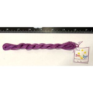 Dinky Dyes # 23 Amethyst 100% Silk Embroidery Thread 8 Mtrs Cross Stitch